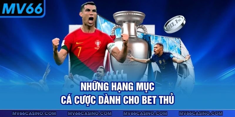 Những hạng mục cá cược dành cho bet thủ Những hạng mục cá cược dành cho bet thủ